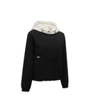 Women's Detachable Hood Padded Anorak - Black