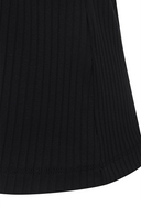 [Signature] Women's Stripe Textured L/TS - Black