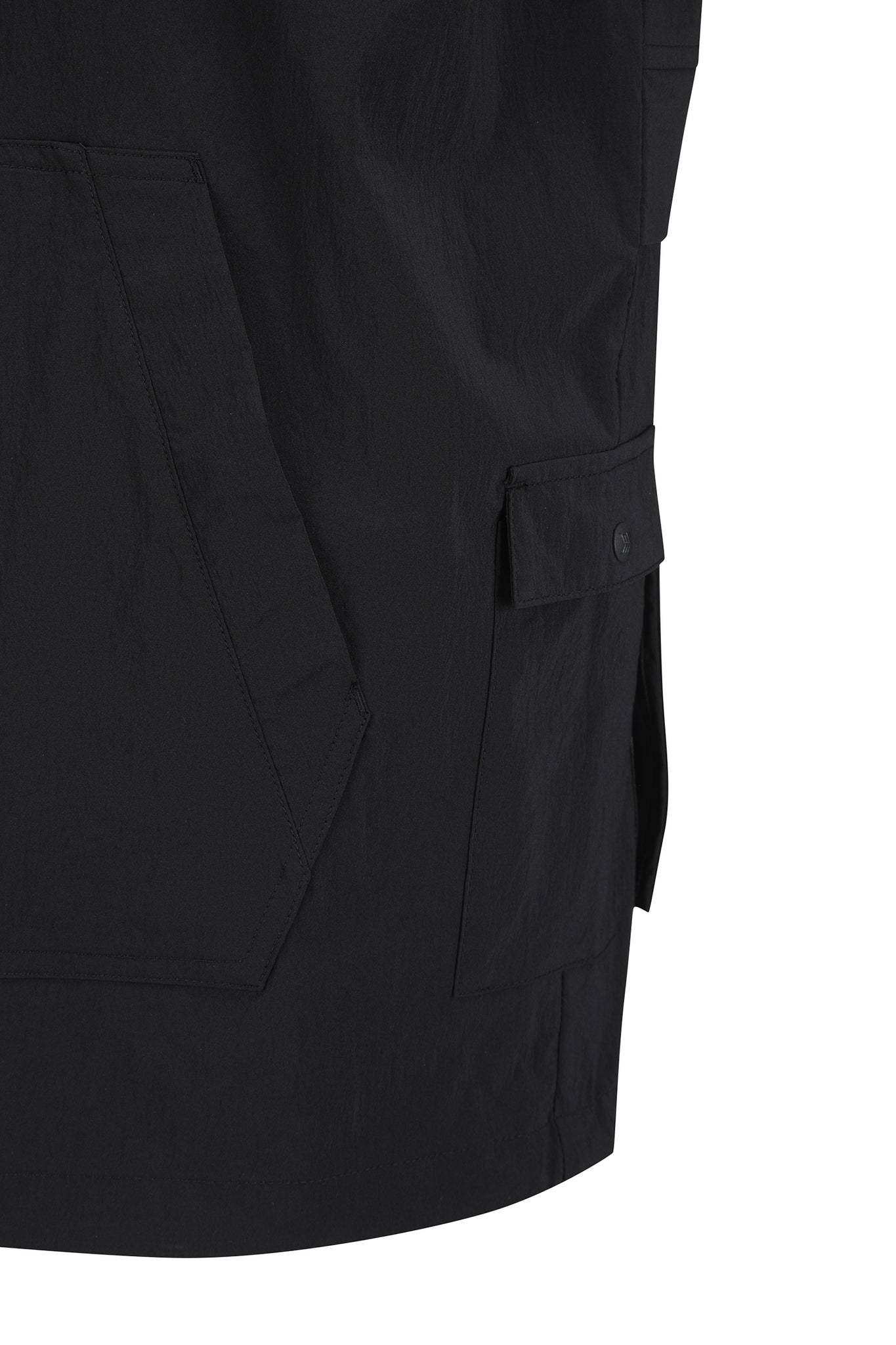 ANEW GOLF Men's SM Air Fan Short Sleeve Anorak Jacket - Black