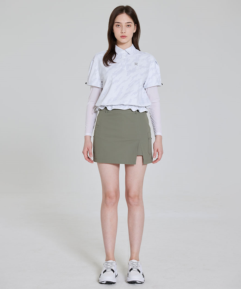 Anew Golf Women's SM Cargo Incision Skirt - Ligh Khaki