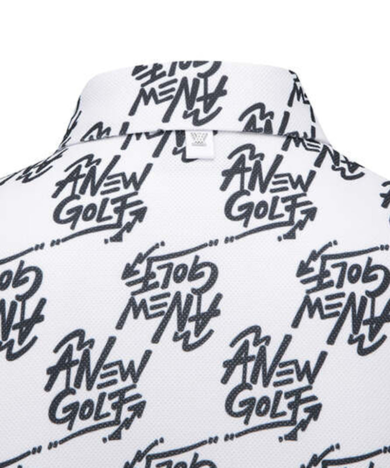 Women's Logo Pattern Short T-Shirt - White