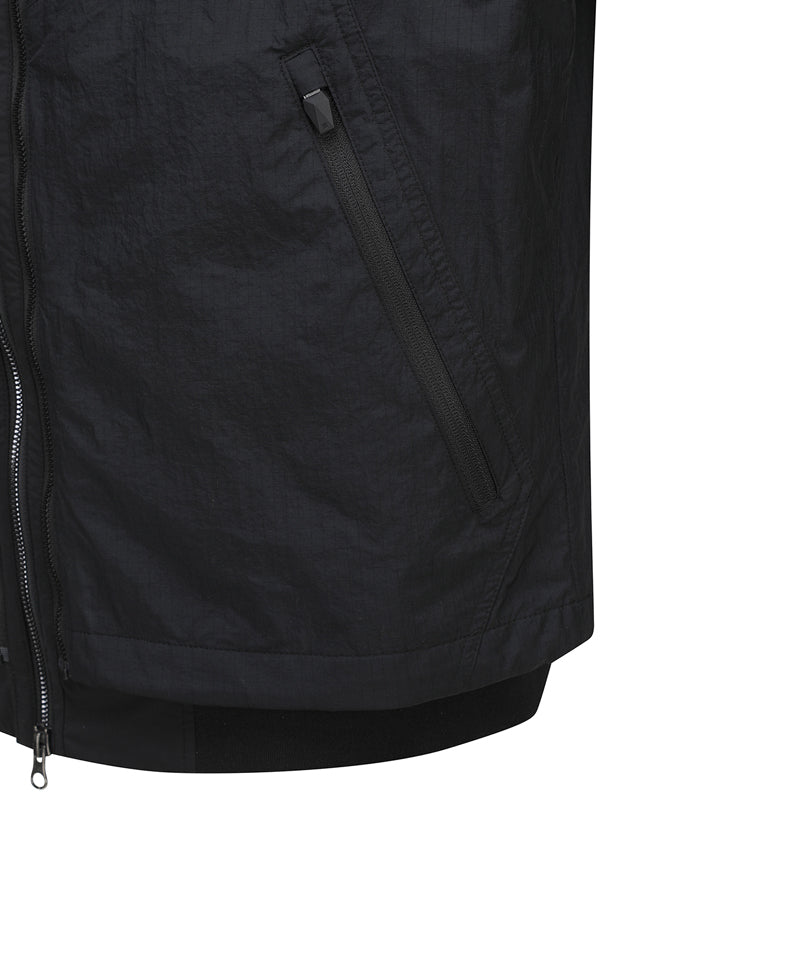 Men's Detachable MA-1 Jacket - Black
