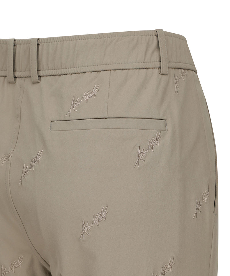 Men's Logo Embroidery Chino L/PT - Light Brown