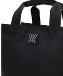 Uni Double Pocket Tote Bag - Black