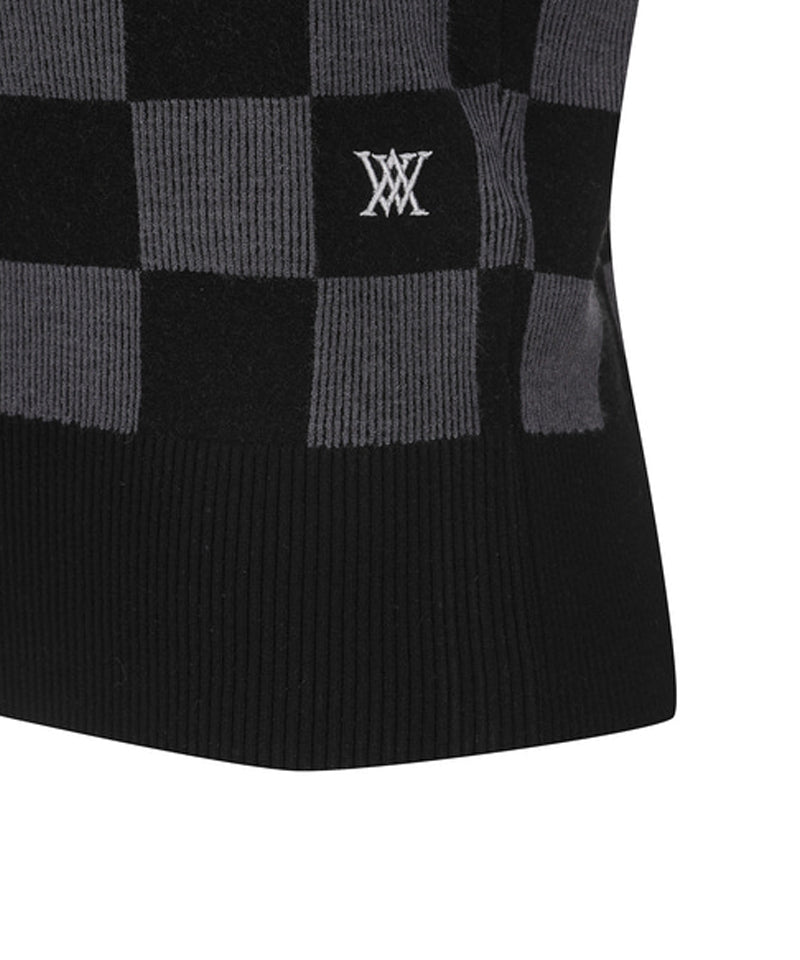 人気商品ランキング Women's Check Board Pullover - Black – Anew Golf USA レディースウェア