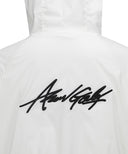 Women's Wooven Blocked Longsleeve Hoodie - White