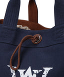 Vintage Square Tote Bag - Navy