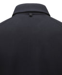 Men's Collar Half Zip Long T-shirt - Black