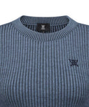 Women's Handle Chain Embroidery Pullover - Blue