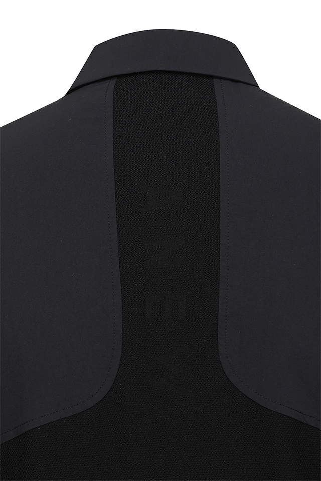 Men's FA Hybrid Short Sleeve Sweater - Black