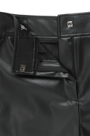 Women's FA Faux Leather Half Pants - Black