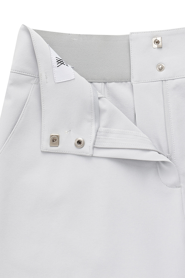 Women's FA Back Pleated Half Pants - Light Grey