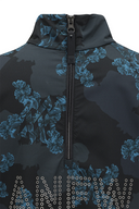 Women's FA Flower Pattern Anorak Jacket - Black