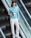 Women's FA Mock Neck Sweater - Mint