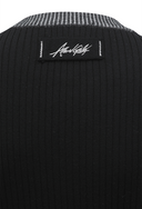 [Signature] Women's Stripe Textured Pullover - Black