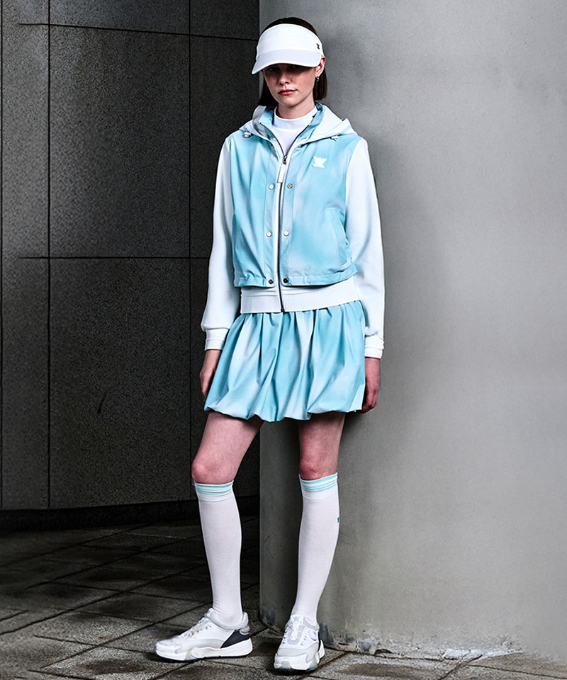 Women's Stripe Knee High Socks - Off White