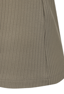 [Signature] Women's Stripe Textured L/TS - Light Brown