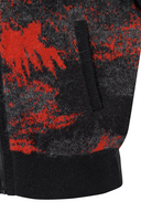 Women's WI Brushstroke Windproof Knit Cardigan - Red