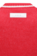 Women's WI Fuzzy Logo Point Sweater - Red