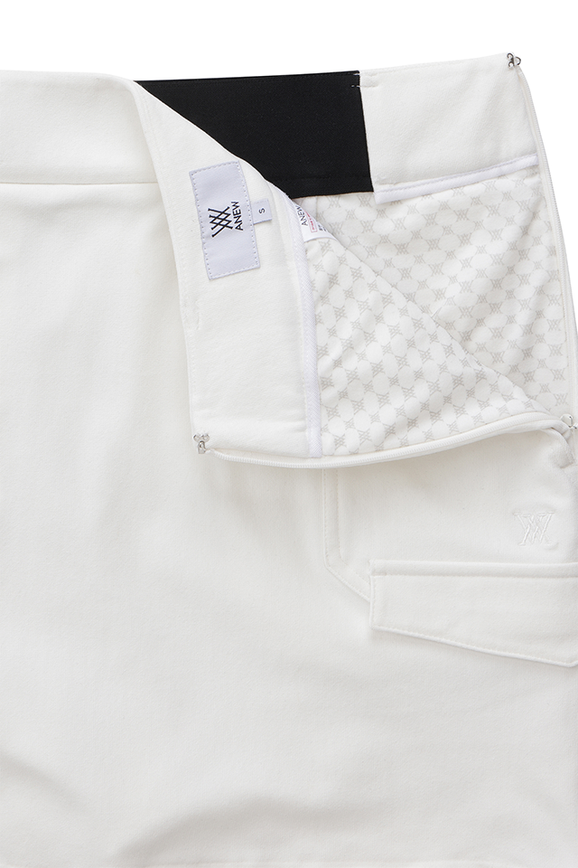Women's WI Brushed Fleece H Line Skirt - Cream