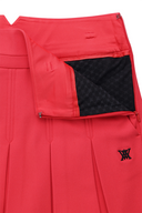 Women's WI Brushed Fleece Pleated Skirt - Red