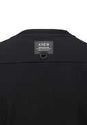 Men's Round Short Sleeve Sweater - Black