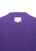 Men's Solid Round Short Sleeve T-Shirt - Purple