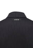 Men's Solid Half Zip T-Shirt - Black