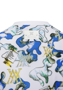 Men's Abstract Pattern Crewneck T-Shirt - White
