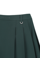 Women's Seasonal Pleats Half Pants - Dark Green
