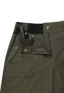 Women's Cargo A Line Half Pants - Dark Khaki