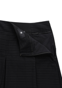 Women's Jacquard Pants Skirt - Black