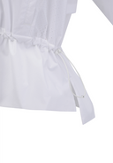 Women's Mid Length Hooded Jacket - White