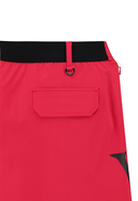 Women's Out Pocket H Line Skirt - Red