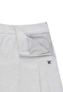 Women's Pleated Skirt - Light Grey