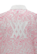 Women's Paisley Mesh T-Shirt - Hot Pink