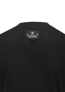 Women's Solid Round Short Sleeve T-Shirt - Black