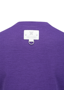 Women's Solid Round Short Sleeve T-Shirt - Purple