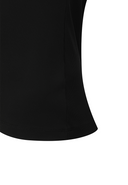 [Signature] Women's Mesh Hybrid Long T-Shirt - Black