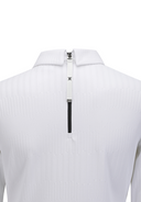 Women's Sold Back Zip Long T-Shirt - White
