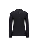 Women Cooling Fabric Sleeve Long T-Shirt - D/Brown