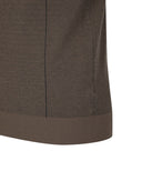 Men's Two Tone Half Zip-Up Pullover - Khaki