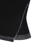 Women's Handle Chain Embroidery Pullover - Black