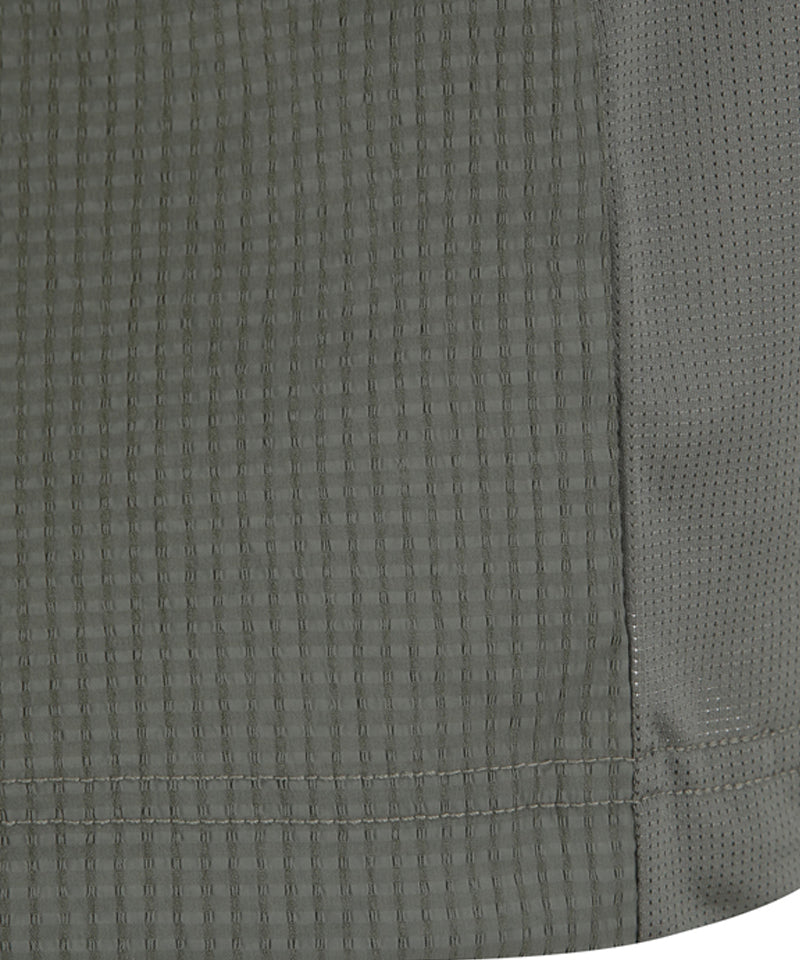 ANEW GOLF Men's SM Wooven Round Short T-Shirt - Light Khaki