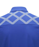 Men Ice Dots Logo Pattern Short T-Shirt - Royal Blue