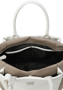 Women's Two Tone Tote Bag - Ivory