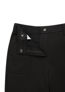 Women's Slit Boot Cut Pants - Black