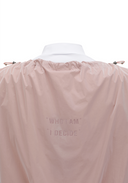 Women's Woven Mix Layered T-Shirt - Light Pink