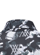 Men's Abstract Layered T-Shirt - Dark Grey
