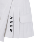 Women's Over Pleated Half Pants - White